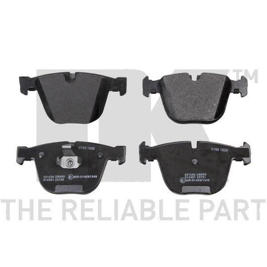 Nk Brake Pad Set, disc brake to suit BMW