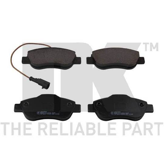 Nk Brake Pad Set, disc brake to suit Ford, Fiat