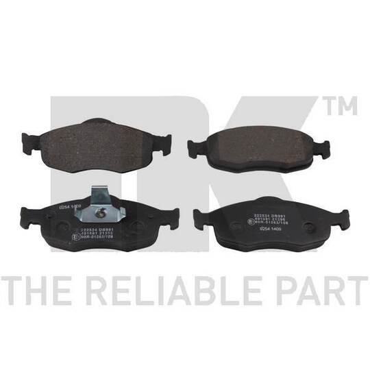 Nk Brake Pad Set, disc brake to suit Ford