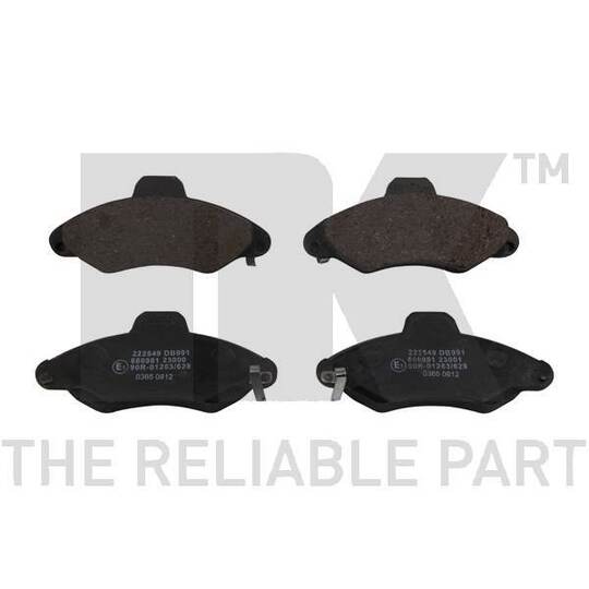 Nk Brake Pad Set, disc brake to suit Ford