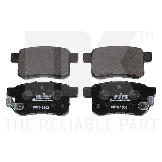 Nk Brake Pad Set, disc brake to suit Honda