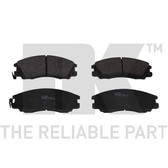 Nk Brake Pad Set, disc brake to suit Toyota, Hyundai
