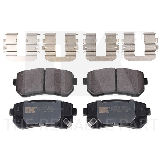 Nk Brake Pad Set, disc brake to suit Hyundai, Kia