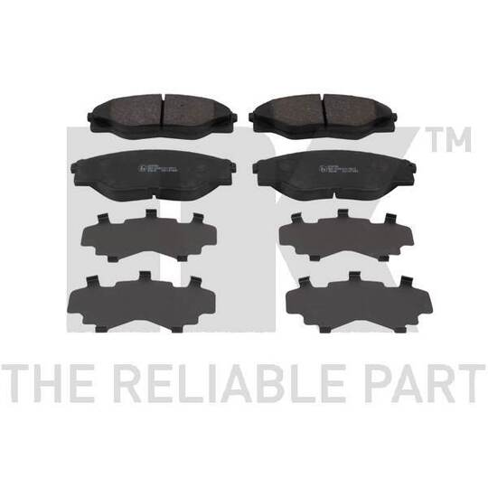 Nk Brake Pad Set, disc brake to suit Toyota