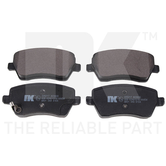 Nk Brake Pad Set, disc brake to suit Nissan, Renault, Suzuki