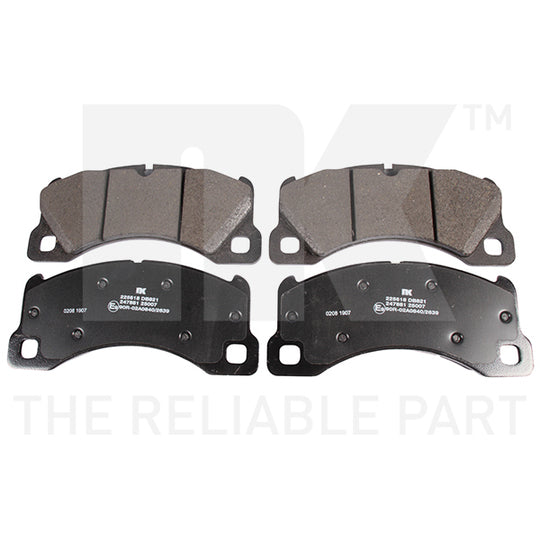 Nk Brake Pad Set, disc brake to suit Porsche