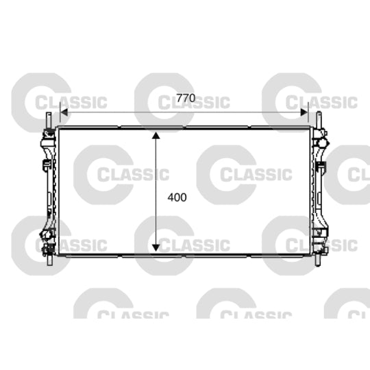 Valeo Radiator, engine cooling to suit Ford