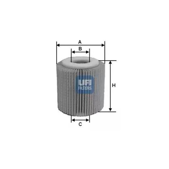 Ufi Oil filter to suit Ford, Mazda