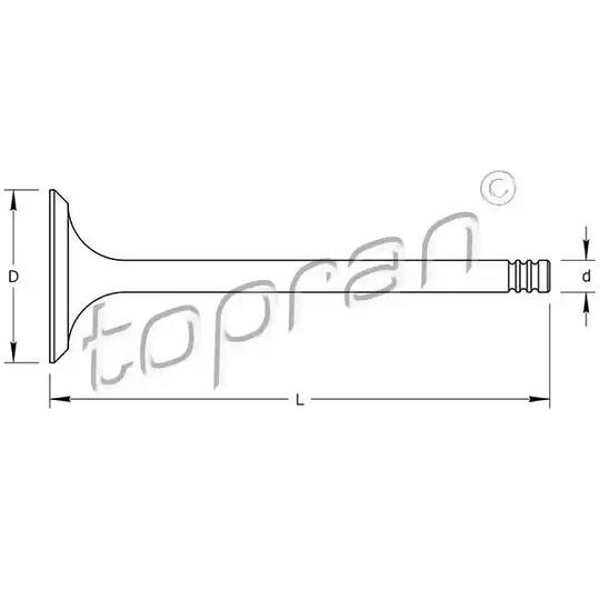 Topran Outlet valve to suit Ford