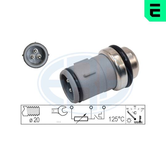 Era 330150 Sensor, coolant temperature to suit VW