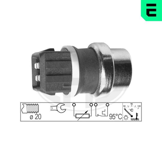 Era 330151 Sensor, coolant temperature to suit Ford, VW
