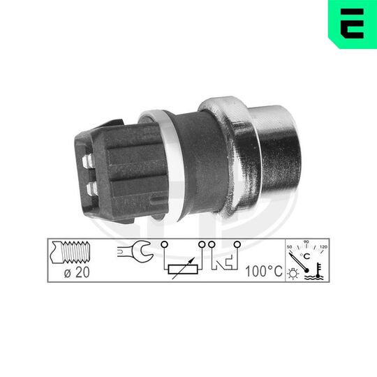 Era 330152 Sensor, coolant temperature to suit Ford, VW