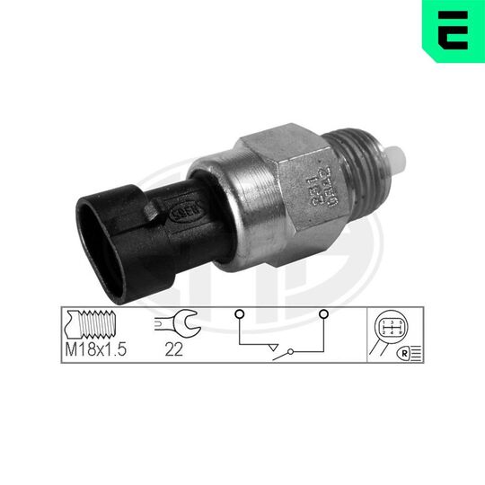 Era Switch, reverse light to suit Ford, Fiat, Opel