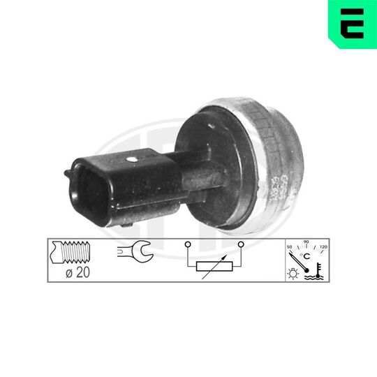 Era 330558 Sensor, coolant temperature to suit Mercedes-Benz, Nissan, Renault
