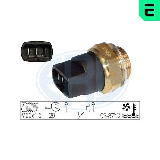 Era 330962 Temperature Switch, radiator fan to suit VW, Mercedes-Benz, Volvo