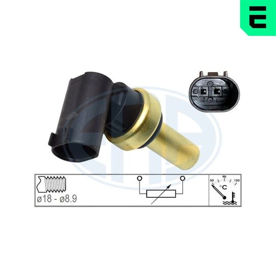 Era 331027 Sensor, coolant temperature to suit Opel