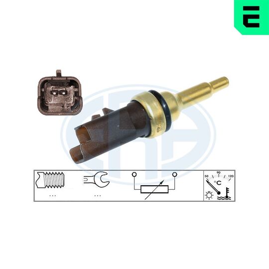 Era 331075 Sensor, coolant temperature to suit Peugeot, Citroën, Citroën/Peugeot