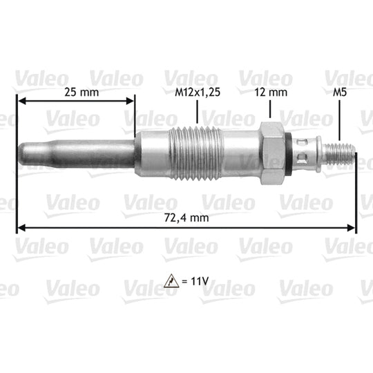 Valeo Glow Plug to suit Ford, VW, BMW