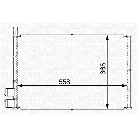 Magneti Marelli Condenser, air conditioning to suit Ford, Mazda