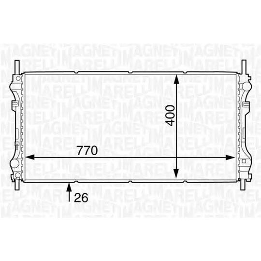 Magneti Marelli Radiator, engine cooling to suit Ford