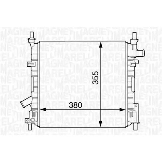 Magneti Marelli Radiator, engine cooling to suit Ford