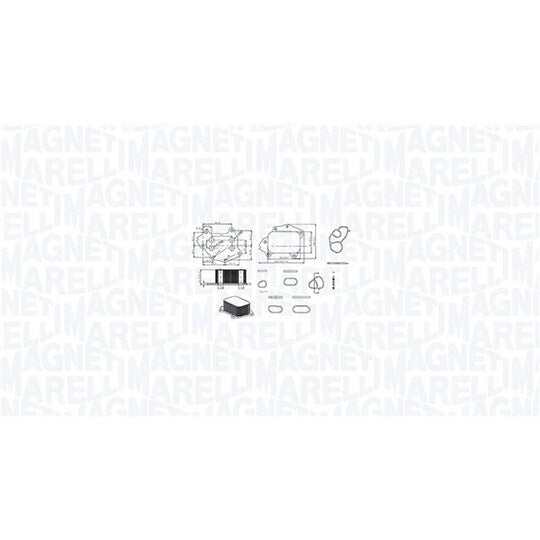 Magneti Marelli Oil Cooler, engine oil to suit Toyota, Ford, Mazda