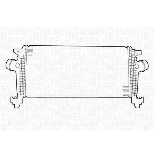 Magneti Marelli Intercooler, charger to suit Opel, Vauxhall