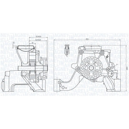 Magneti Marelli Oil pump to suit Ford