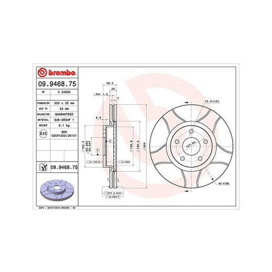 Magneti Marelli Brake Disc to suit Ford, Volvo