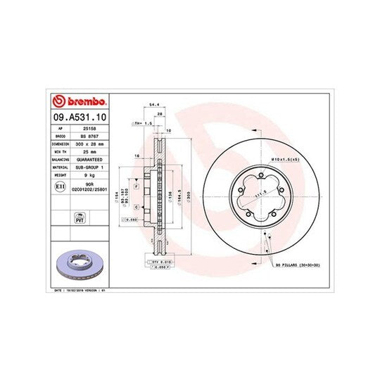 Magneti Marelli Brake Disc to suit Ford