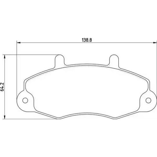 Magneti Marelli Brake Pad Set, disc brake to suit Ford
