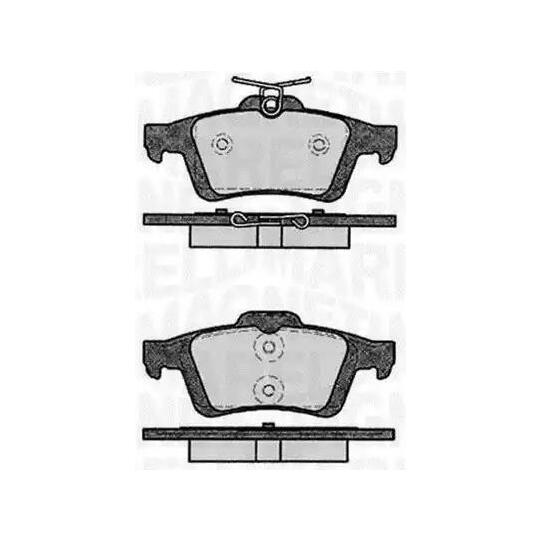 Magneti Marelli Brake Pad Set, disc brake to suit Ford, Mazda, Renault