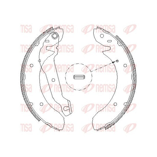 Remsa Brake Shoe to suit Ford