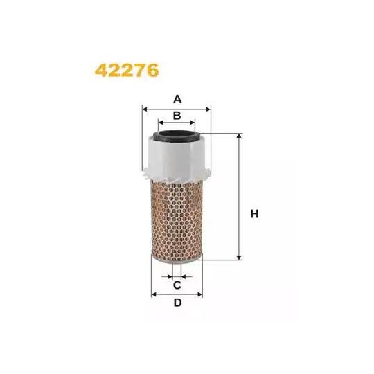 Wix Filters Air filter to suit Mitsubishi, Ford, Nissan