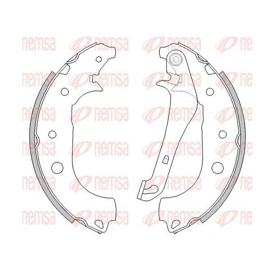 Remsa Brake Shoe to suit Ford