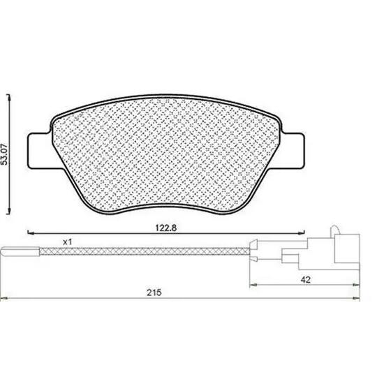 Magneti Marelli Brake Pad Set, disc brake
