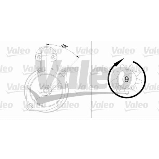 Valeo Starter to suit Opel, Vauxhall, Bedford