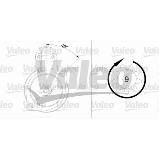 Valeo Starter to suit Opel, Vauxhall, Bedford