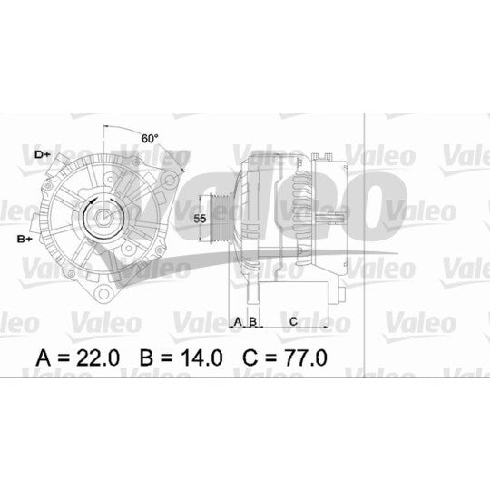 Valeo Alternator to suit Mitsubishi, Ford