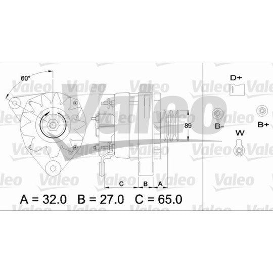 Valeo Alternator to suit Massey Ferguson