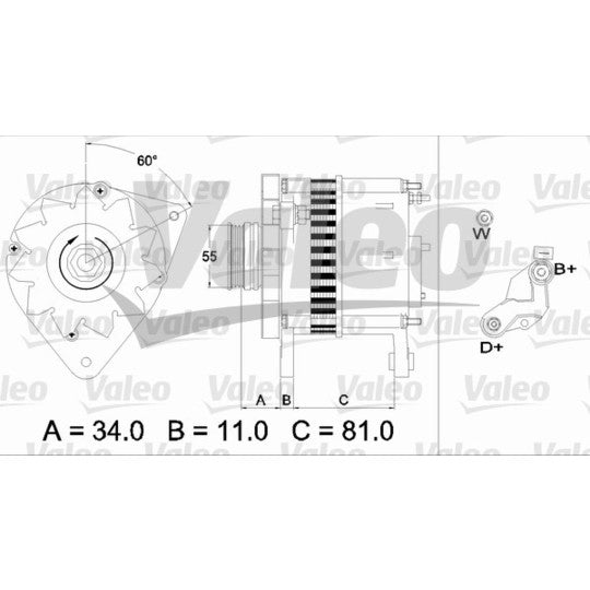Valeo Alternator to suit Ford