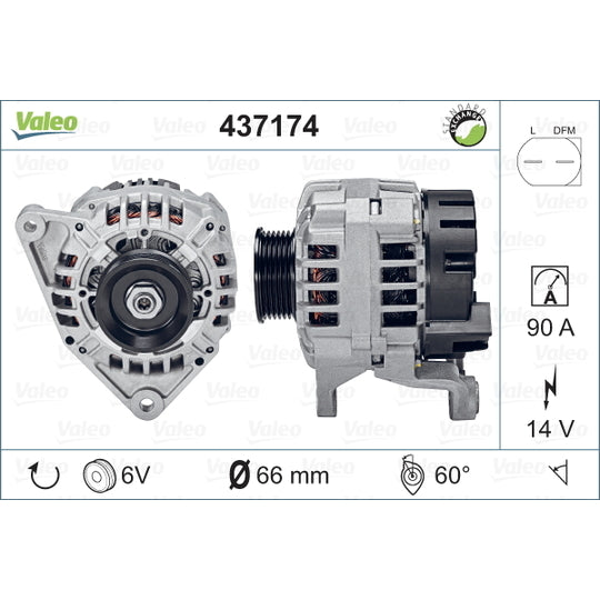 Valeo Alternator to suit Audi, VW, Skoda