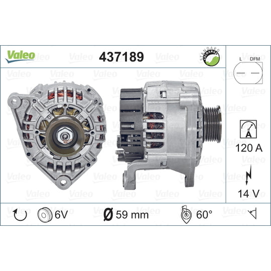 Valeo Alternator to suit Audi, VW, Skoda