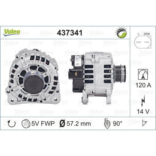 Valeo Alternator to suit Audi, VW, Seat