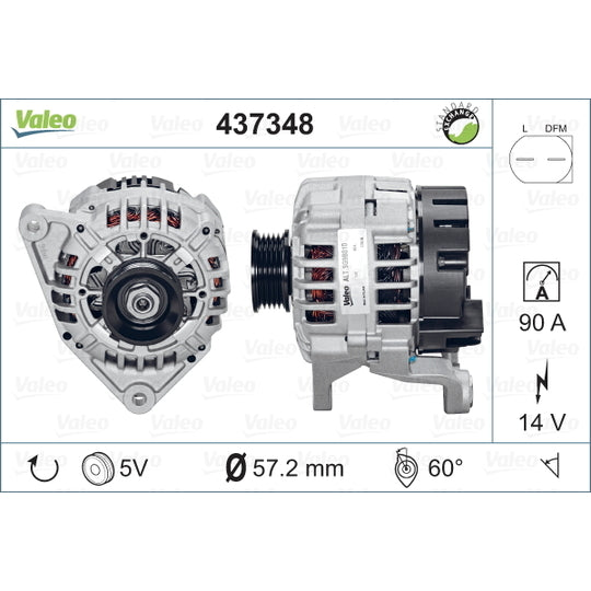Valeo Alternator to suit Audi, VW, Seat