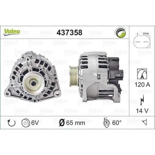 Valeo Alternator to suit Audi, VW, Skoda