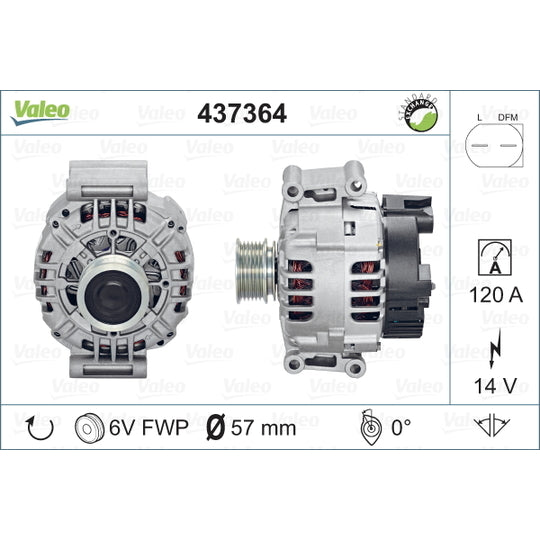 Valeo Alternator to suit Audi, VW, Seat