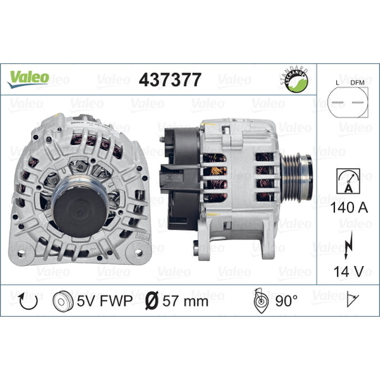 Valeo Alternator to suit Audi, VW, Skoda