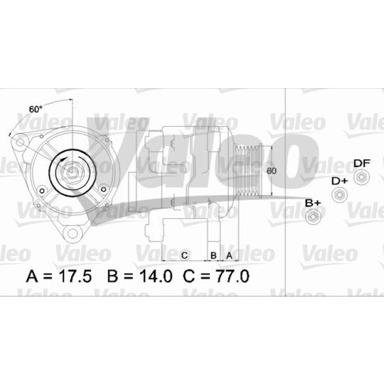 Valeo Alternator to suit Ford, Mazda