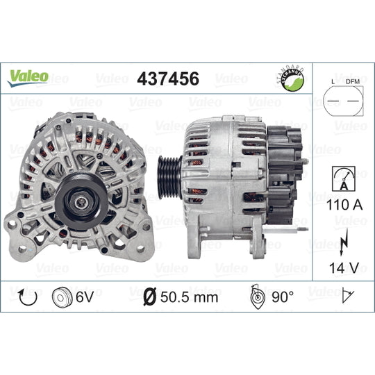 Valeo Alternator to suit Audi, VW, Seat